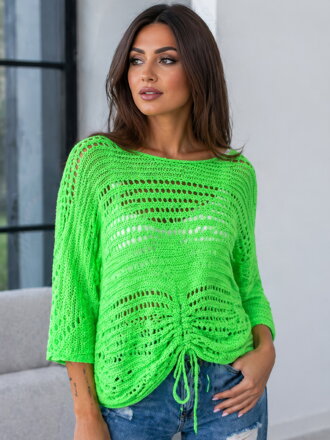 Štýlový dámsky sveter NEONGREEN 
