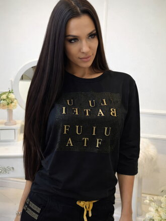 Dámske tričko BEAUTIFUL- čierna farba 