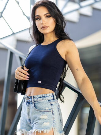 Trendy dámsky VSB LOLLY croptop darkblue