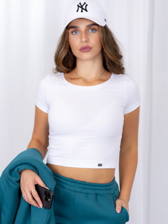 Crop-top v nádhernej bielej farbe VSB PATTY 