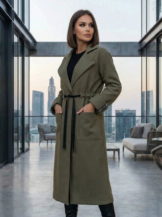 Dámsky pohodlný kabát VSB KLOE zelený 