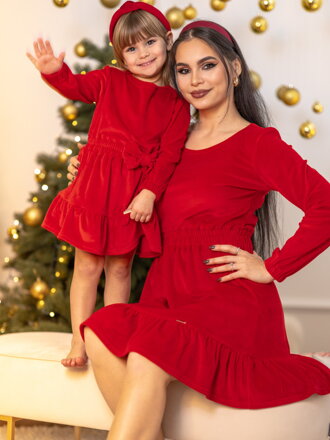 Šaty mama a dcéra VSB VELVET RED
