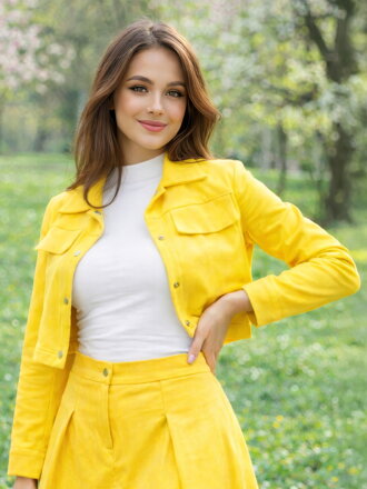 Dámske žlté croptop sako VSB LISA 