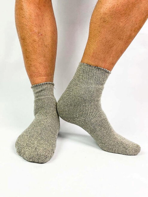 Pánske ponožky v pieskovo-sivej farbe