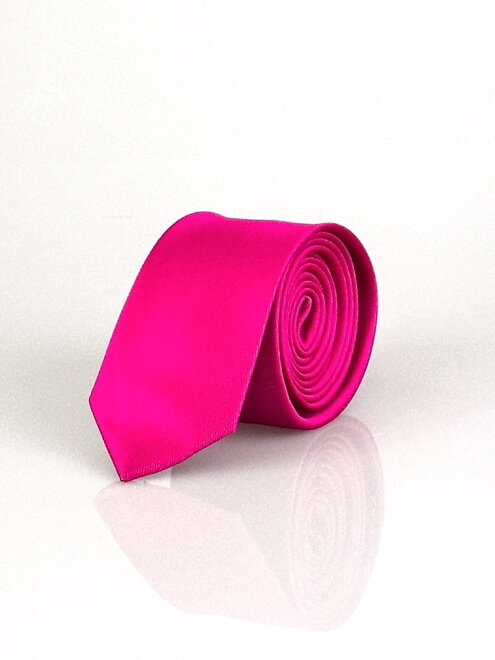 Dámska elegantná kravata v cyklamenovej farbe 