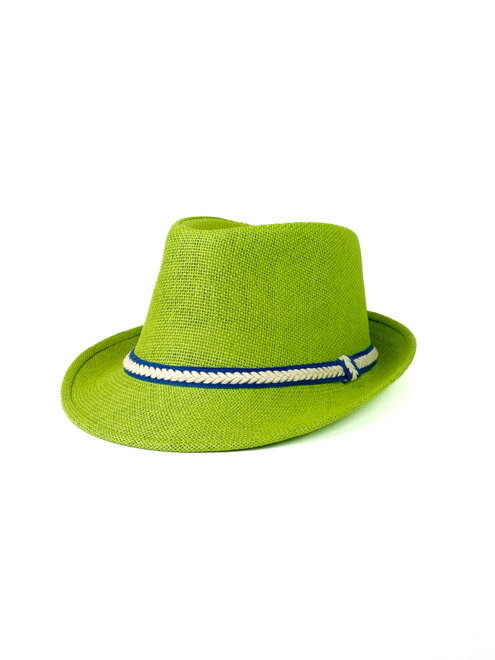 Pánsky slamený klobúk 17-201 zelený 