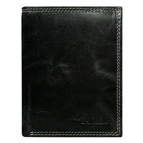 Pánska kožená peňaženka Cavaldi PRM-034-ZIP čierna