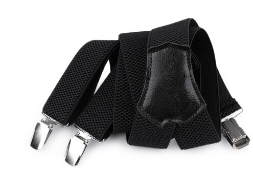 Traky šírka 3,5 cm dĺžka 120 cm v krabičke 650303 čierne
