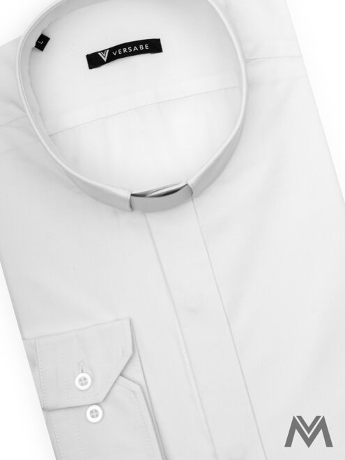 Kňazská košeľa VS-PK 1850K biela 100% bavlna
