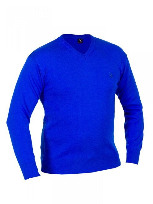 Pánsky sveter v kráľovsky modrej farbe 