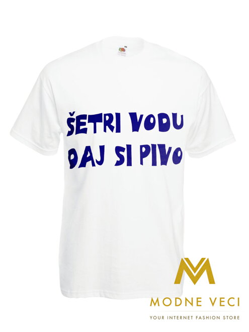 Pánske tričko Šetri vodu, daj si pivo 