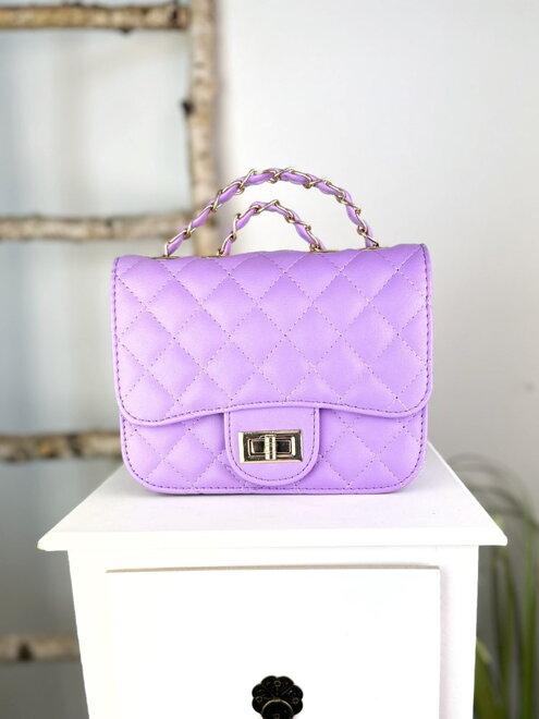 Dámska lila-fialová crossbody kabelka 
