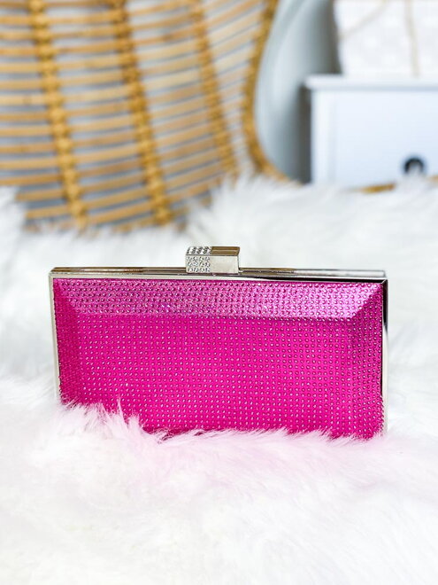 Dámska kamienková kabelka FUCHSIA LK5805