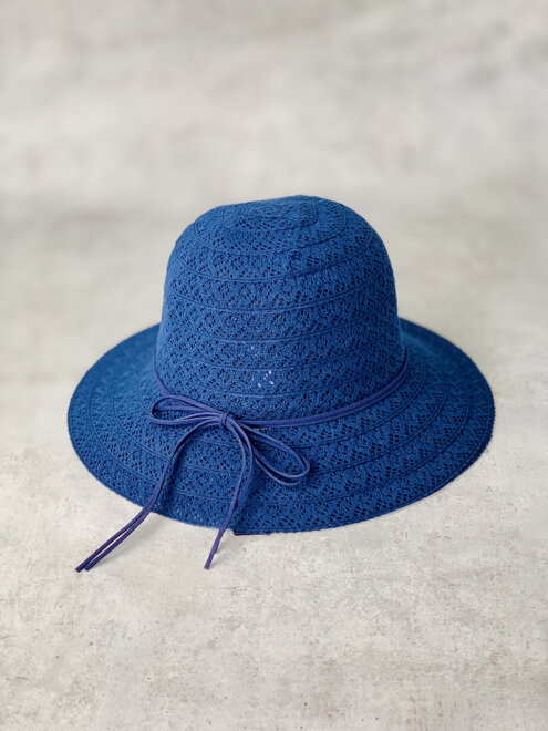 Dámsky klobúk A-86 v modrej farbe 