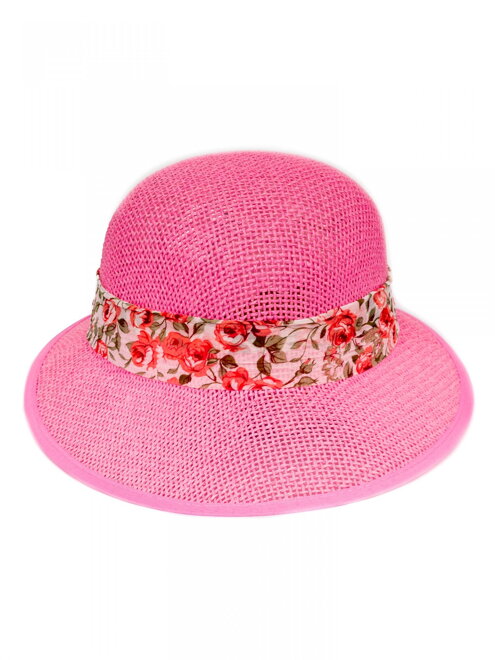 Dámsky klobúk so stužkou KDS- 19 ružový
