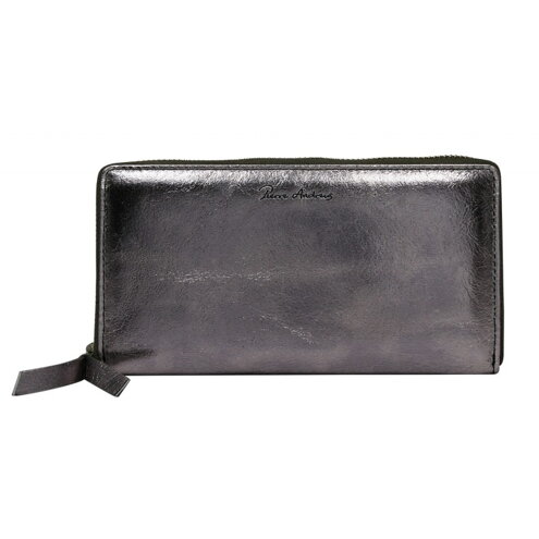 Dámska kožená peňaženka PIERRE ANDREAUS N511 metalická čierna