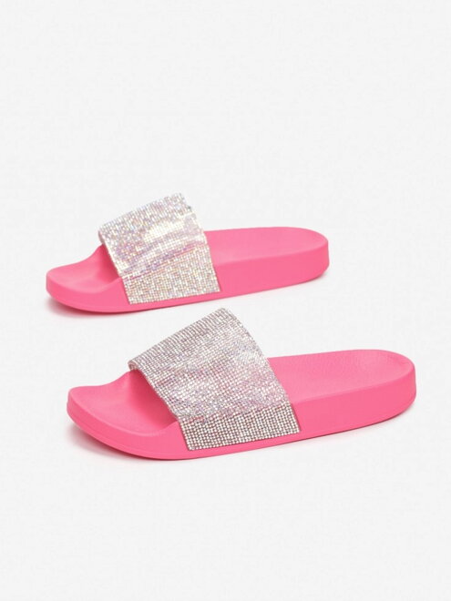 Letné dámske šľapky PM1068 fuchsia