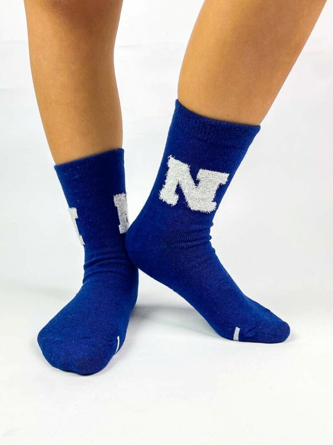Modré detské ponožky s písmenom N
