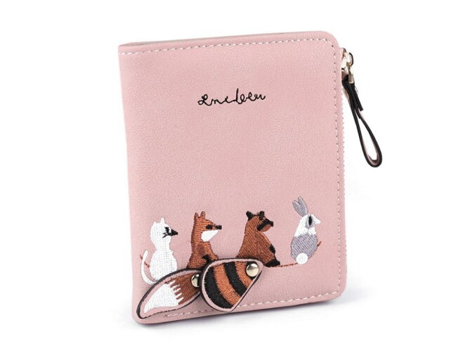 Peňaženka zvieratká v ružovej farbe 810006