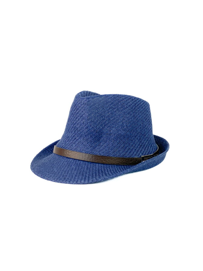 Štýlový pánsky klobúk v tmavo-modrej farbe A-57 