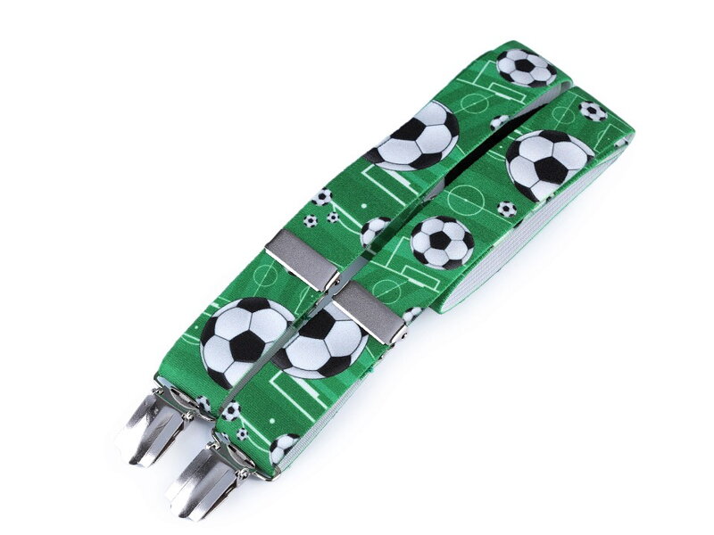 Detské traky futbalová lopta zelené 650256