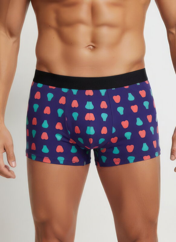 Pánske boxerky so vzorom fialové
