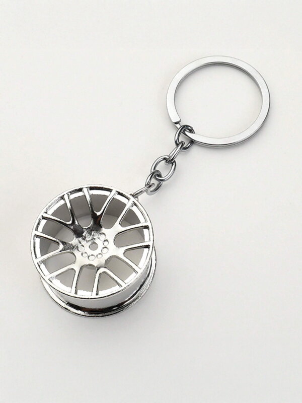 Kľúčenka v tvare disku – strieborná  Kľúčenka v tvare disku – strieborná