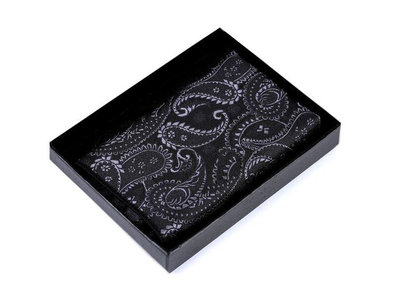 Vreckovka do saka paisley vzor čierna 770802 Vreckovka do saka paisley vzor čierna 770802