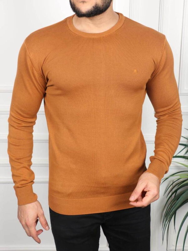Trendy pánsky pulóver camel Trendy pánsky pulóver camel