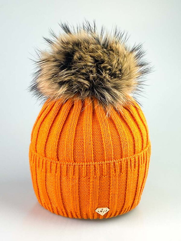 Dámska čiapka v oranžovej farbe Andrea
