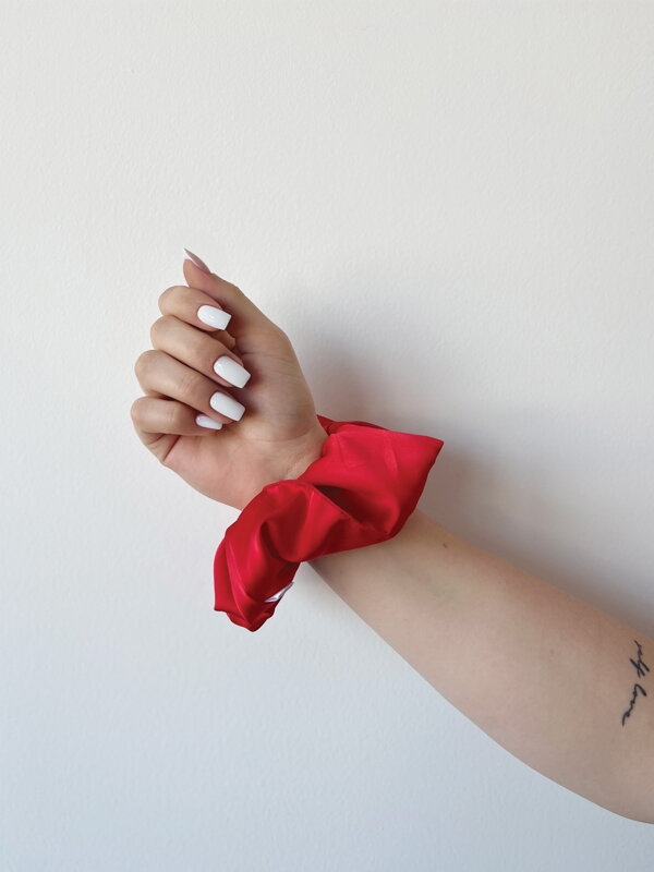 Scrunchie VSB gumka do vlasov červená Scrunchie VSB gumka do vlasov červená
