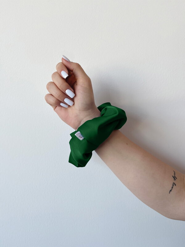 Scrunchie VSB gumka do vlasov smaragdová Scrunchie VSB gumka do vlasov smaragdová