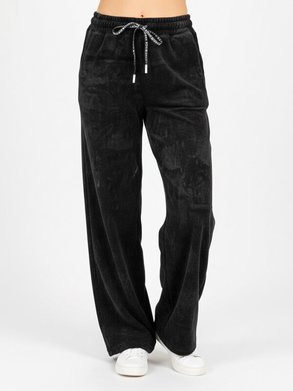 Čierne široké nohavice