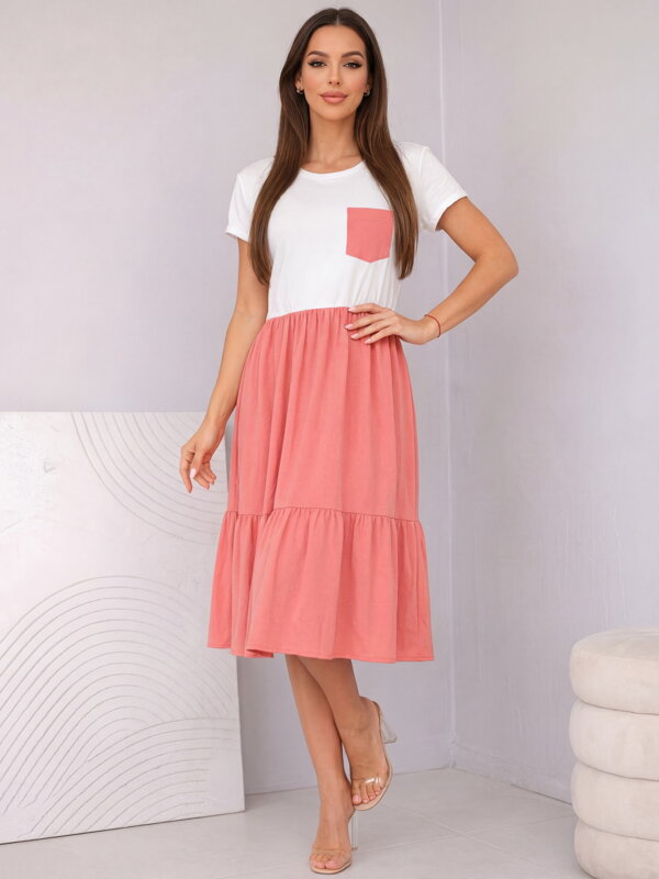 Dámske voľné letné krátke šaty VSB