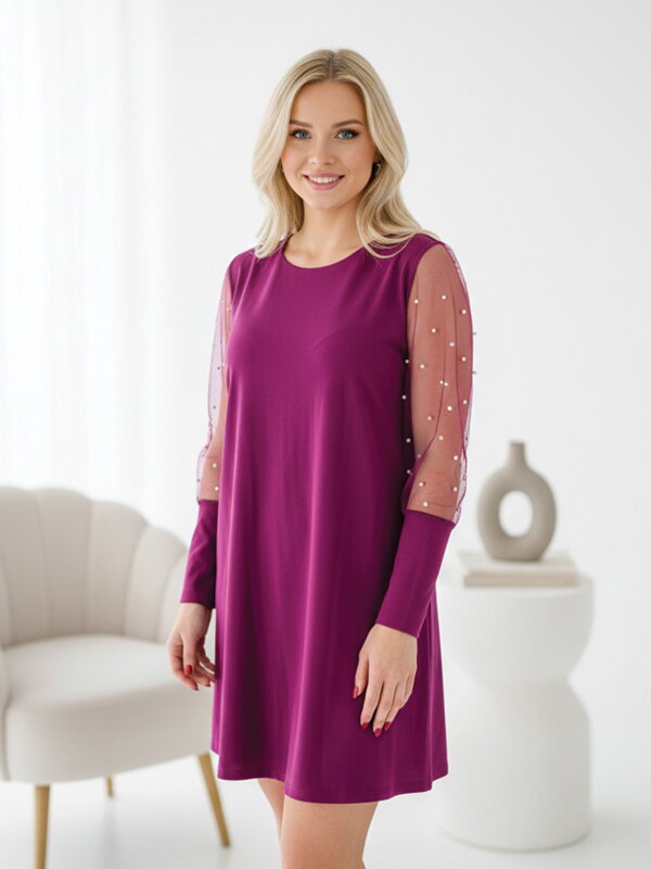 Dámske šaty v áčkovom strihu