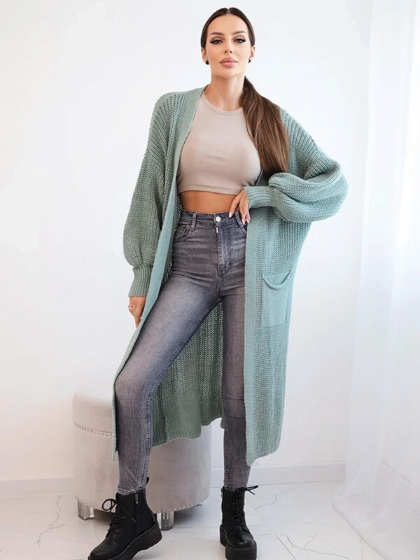 Oversized dámsky kardigán IT-8 mentol
