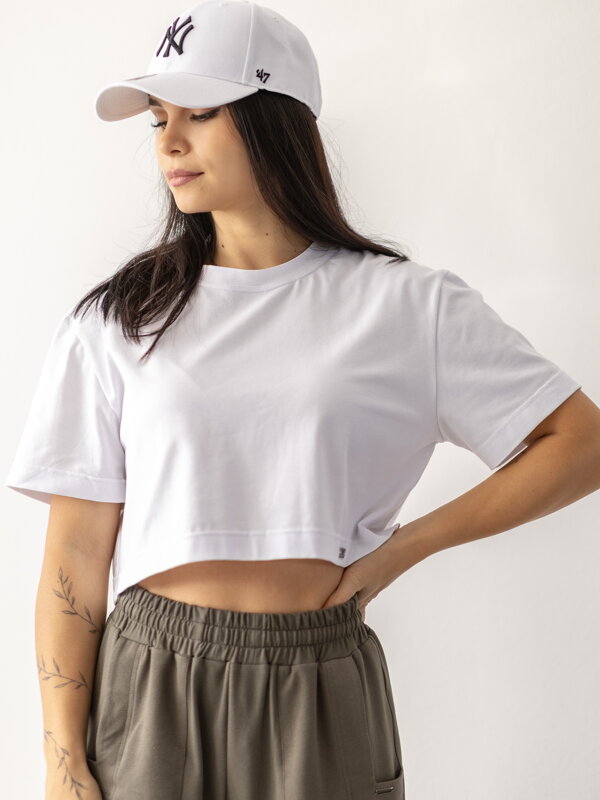 Dámsky basic biely croptop VSB LILLY 