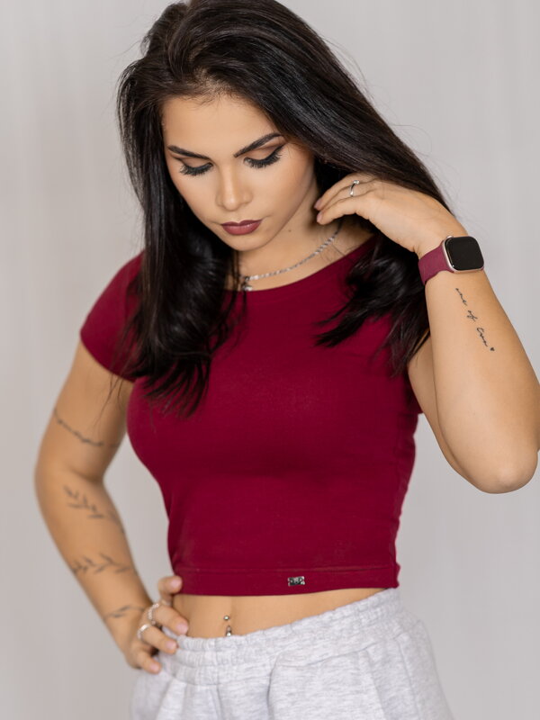 Dámsky croptop VSB PATTY bordo Dámsky croptop VSB PATTY bordo