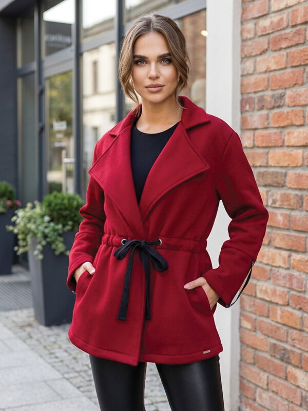 Dámsky kabát VSB ESTER v burgundy farbe