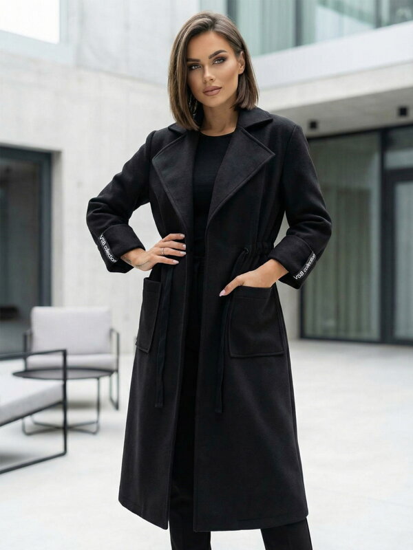 Dámsky štýlový kabát VSB KLOE čierny  