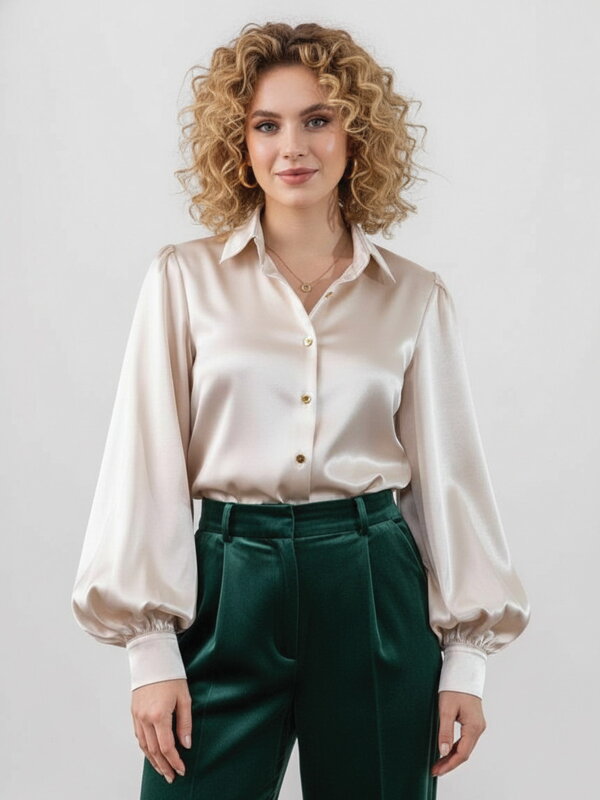 Dámska saténová blúzka VSB ELEGANT 