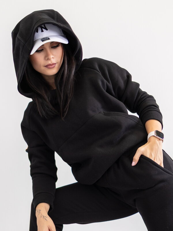 Čierna dámska zateplená mikina VSB BASIC Čierna dámska zateplená mikina VSB BASIC