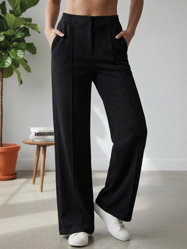 Elegantné čierne nohavice VSB LEMI 