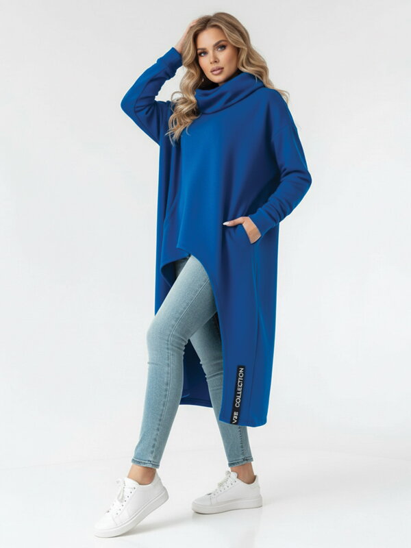 Dámske pončo VSB_collection LONG blue