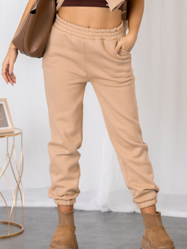 Béžové dámske tepláky VSB BASIC 