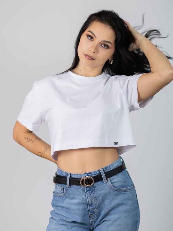 Dámsky basic biely croptop VSB LILLY Dámsky basic biely croptop VSB LILLY
