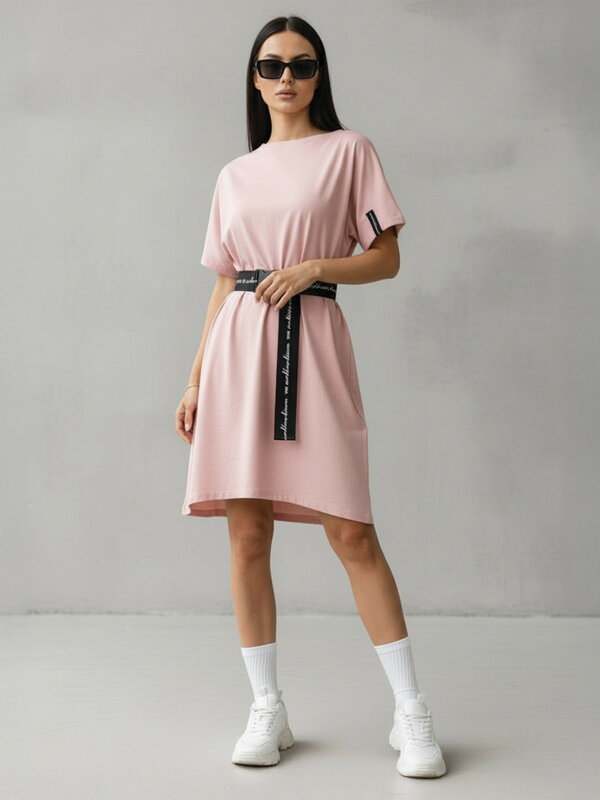 Štýlová letná tunika VSB CLAUDIE púdrovo-ružová 