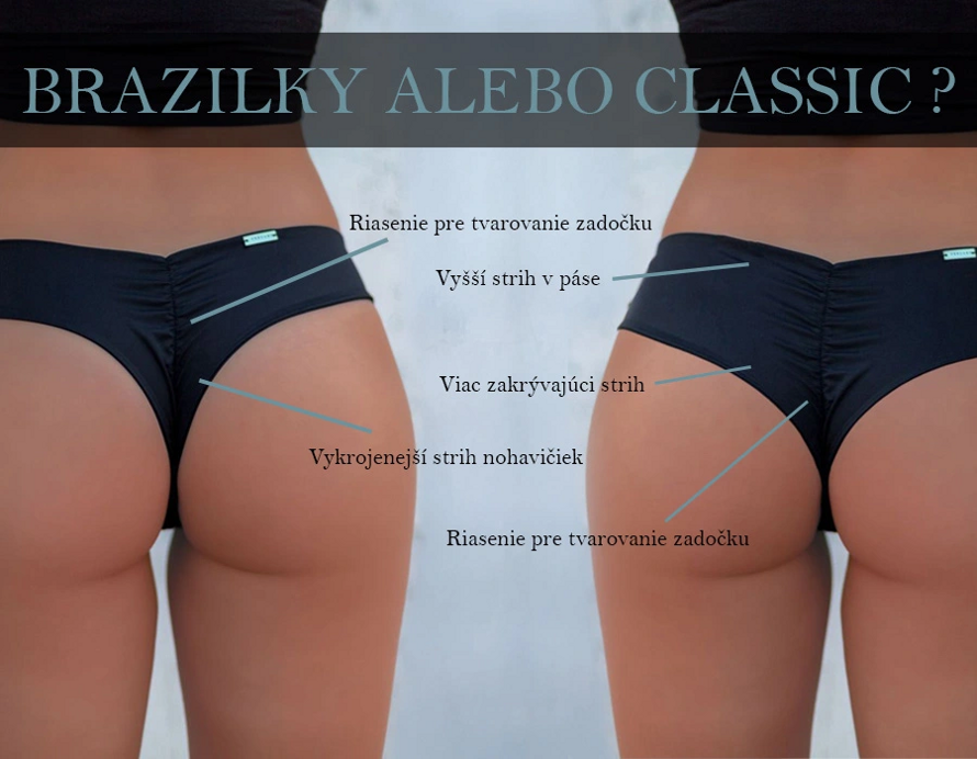 BRAZILKY VS CLASSIC plavkové nohavičky – aký strih si vybrať?